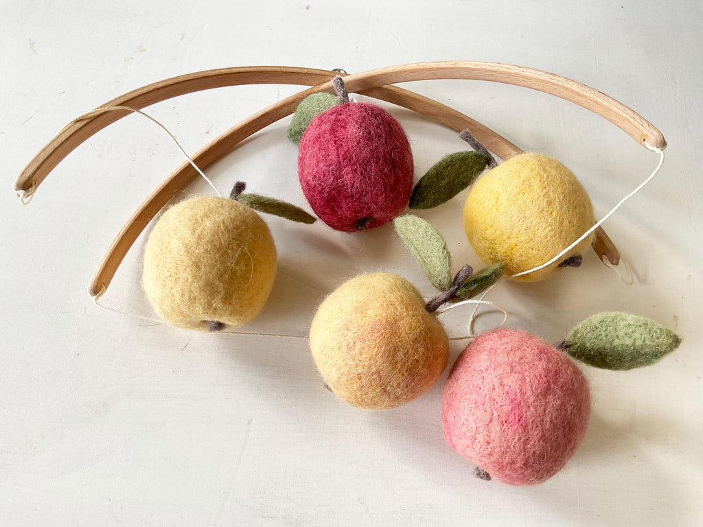 Felt Apple Baby Mobile – Garden & Autumn Nursery Mobile