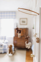 Knitted Puppy Baby Mobile