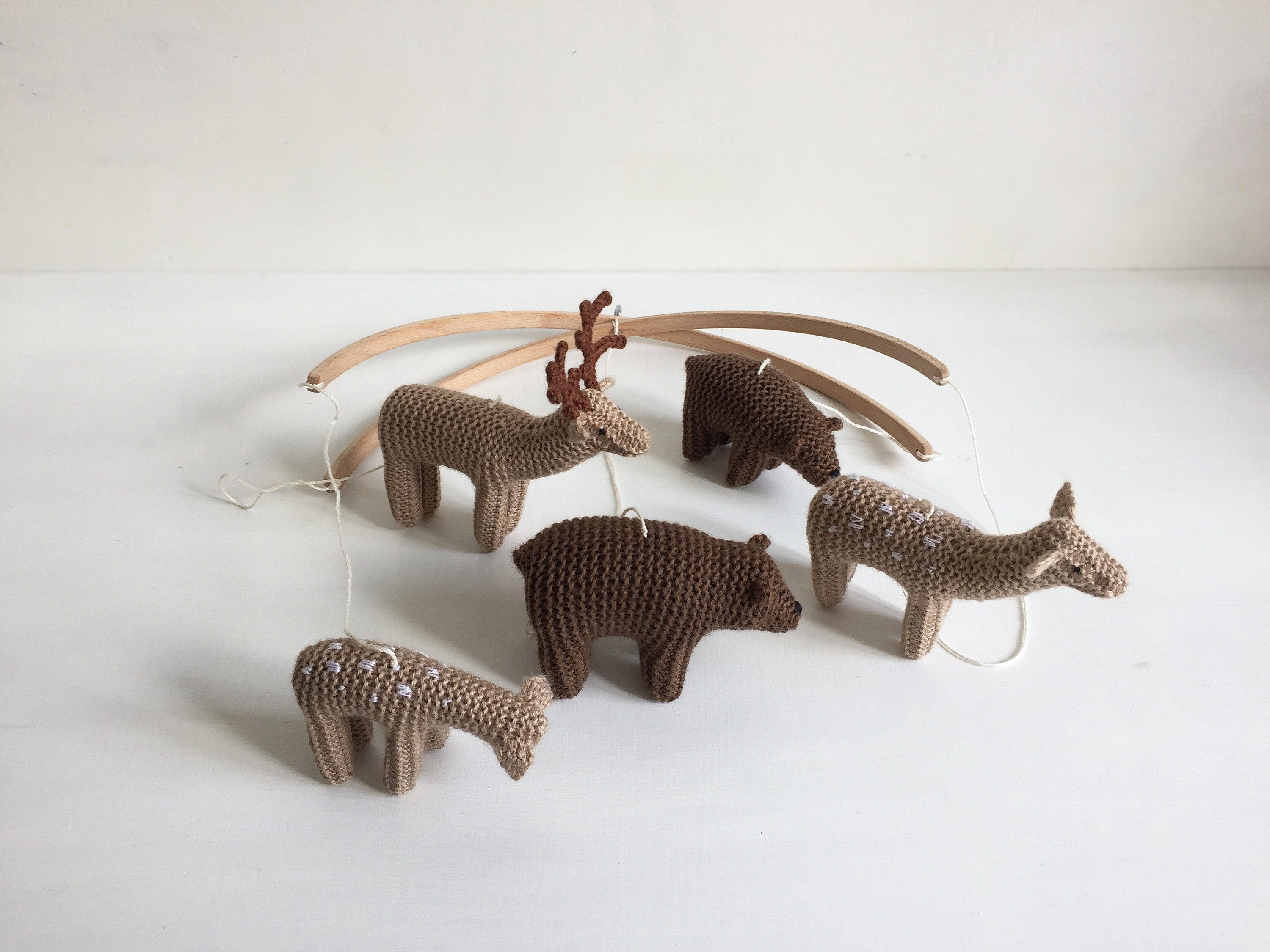 Baby Crib Mobile - Bear and Deer