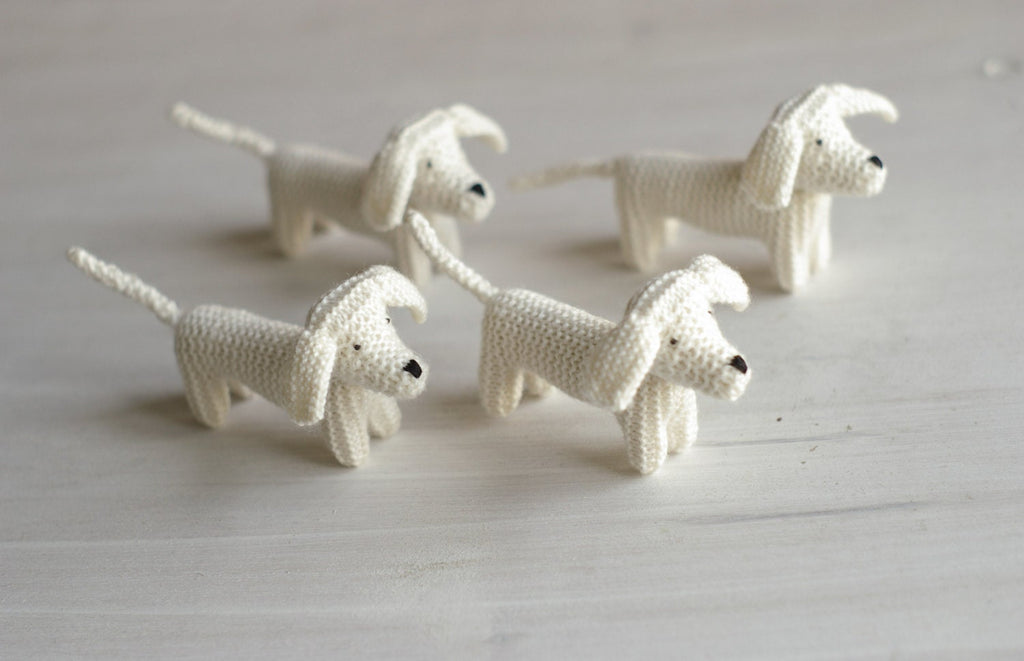 Baby Crib Mobile - Knitted Dachshunds