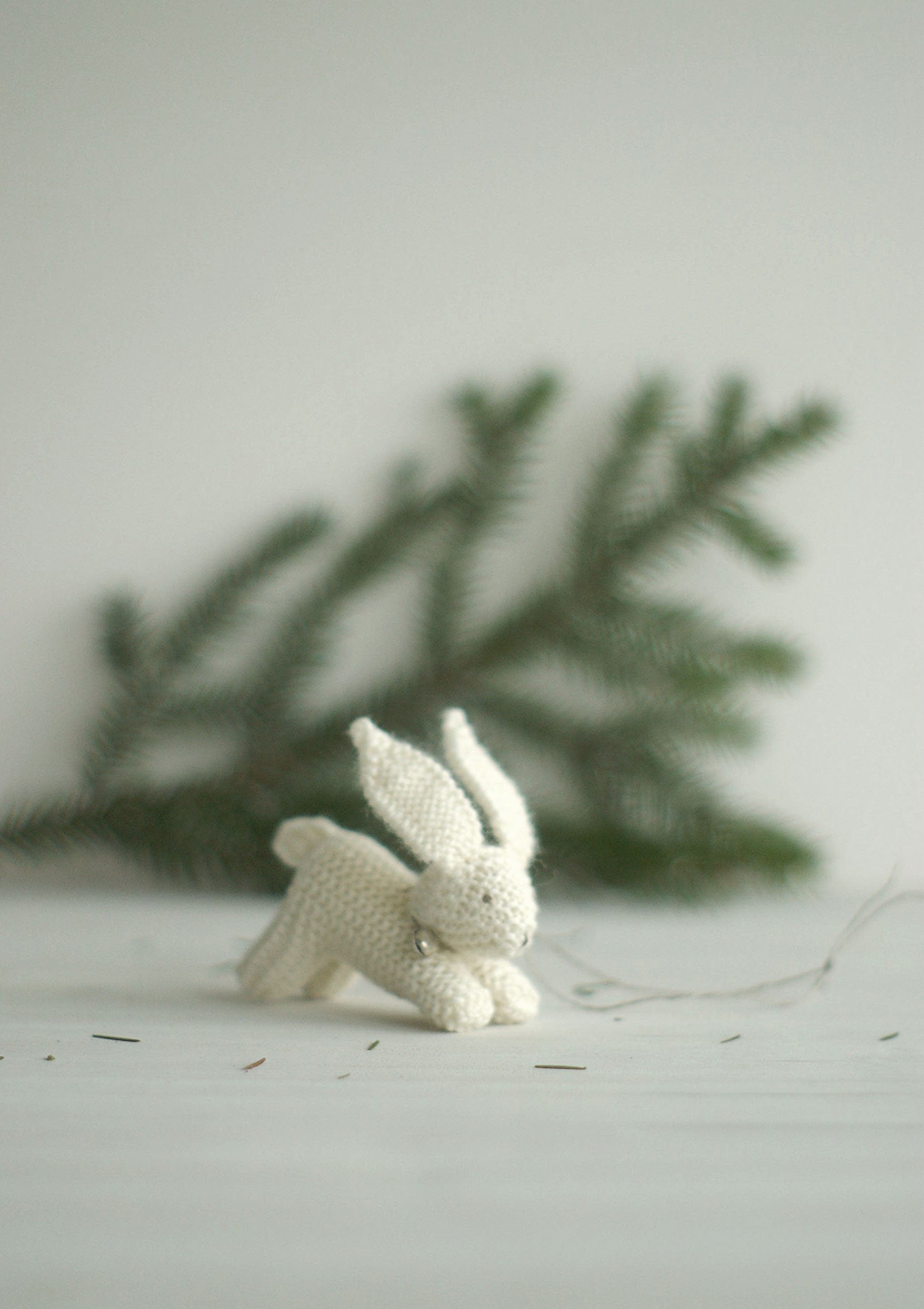 Baby Crib Mobile - Knitted Bunnies