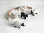 Felted Sheep Baby Mobile – Handcrafted Wool Nursery Mobile