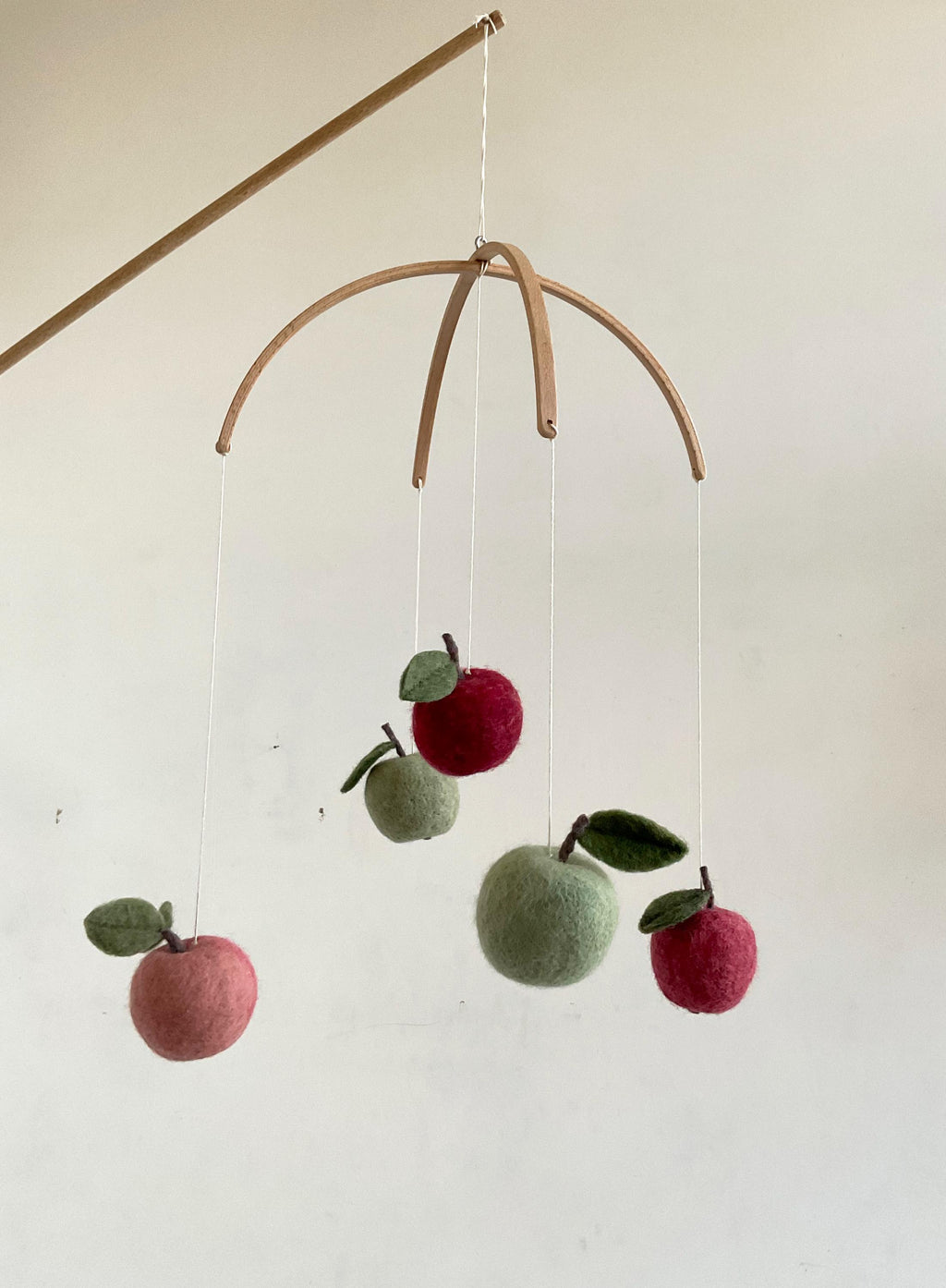 Felt Apple Baby Mobile – Handmade Nursery Mobile