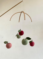 Felt Apple Baby Mobile – Handmade Nursery Mobile