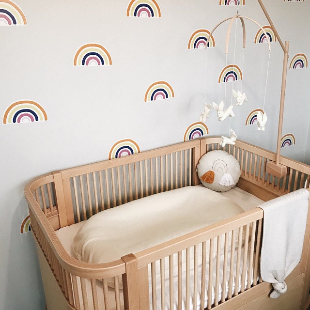Baby Crib Mobile - Knitted Bunnies