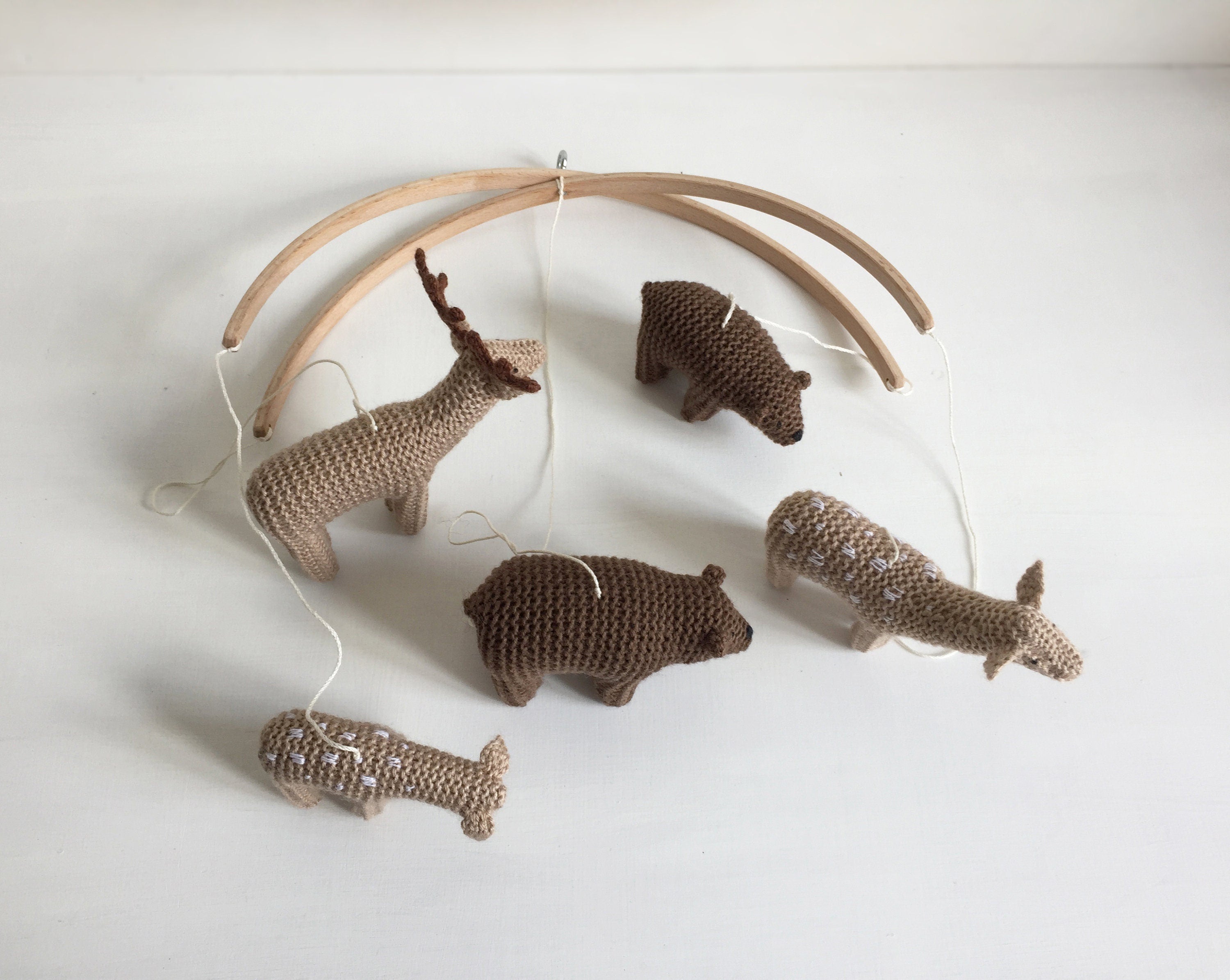 Baby Crib Mobile - Bear and Deer