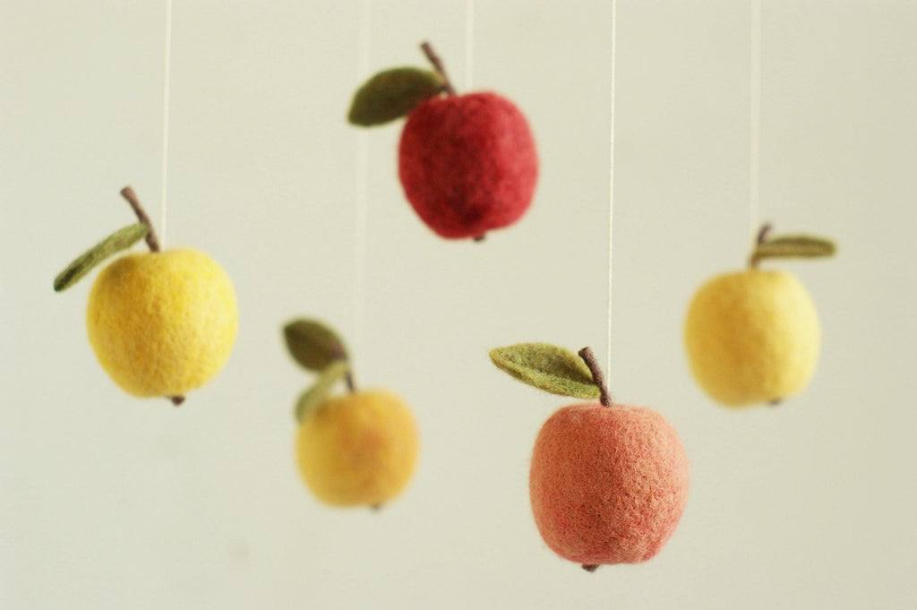 Felt Apple Baby Mobile – Garden & Autumn Nursery Mobile