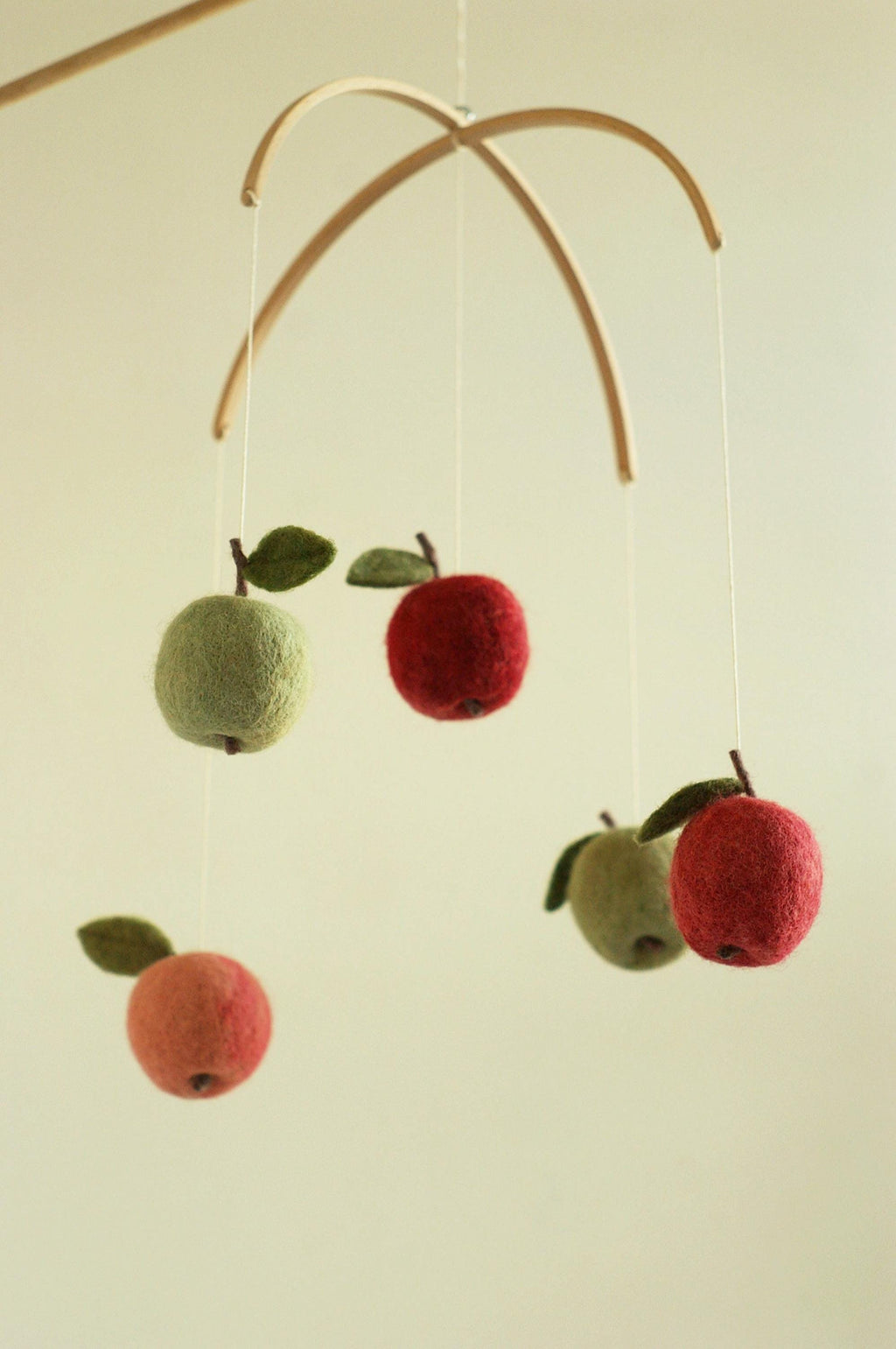 Felt Apple Baby Mobile – Handmade Nursery Mobile