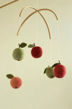 Felt Apple Baby Mobile – Handmade Nursery Mobile