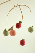 Felt Apple Baby Mobile – Handmade Nursery Mobile