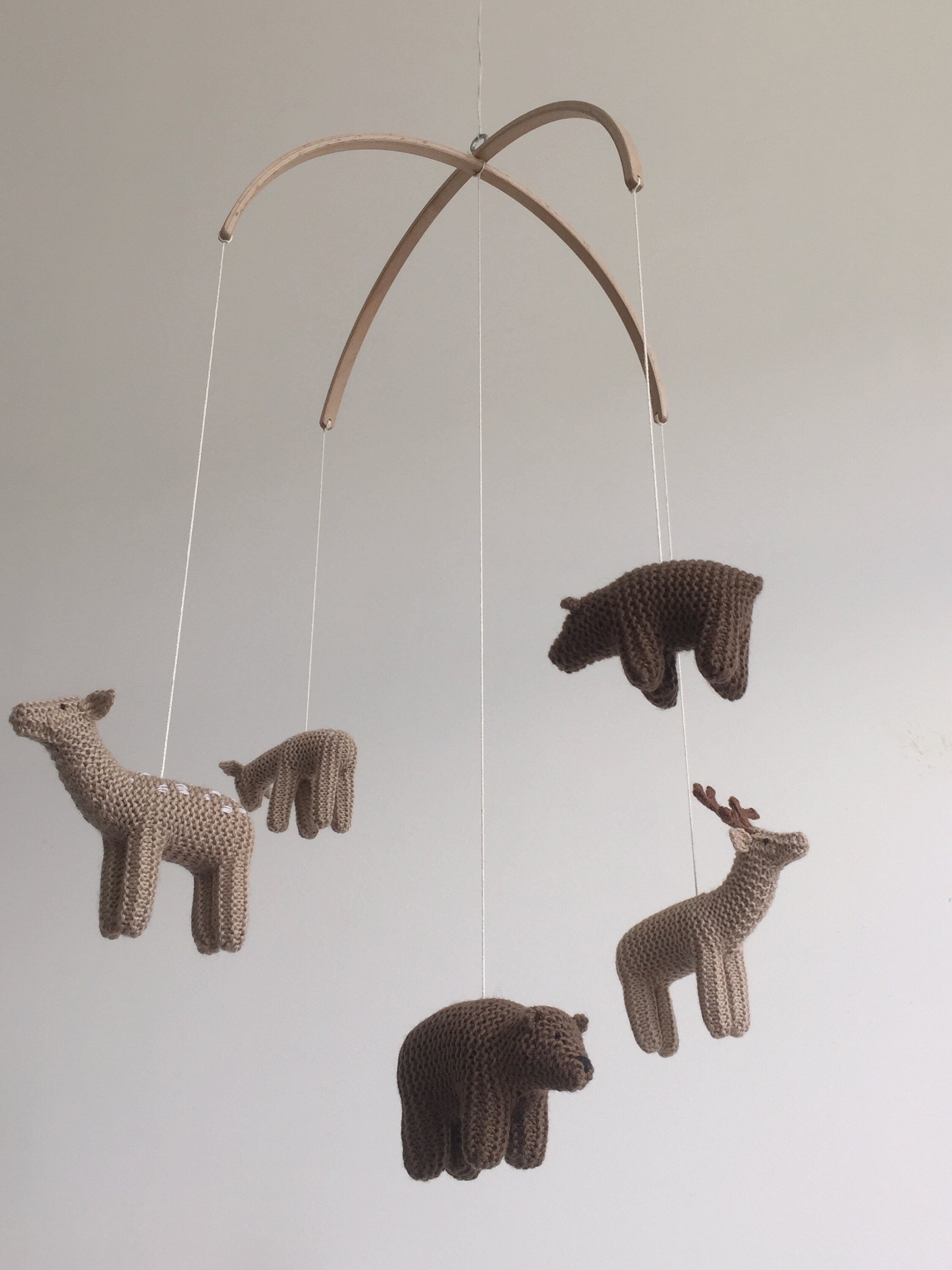 Baby Crib Mobile - Bear and Deer