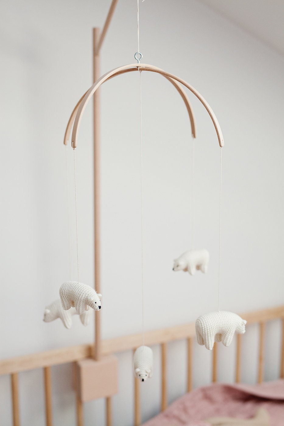 Baby Crib Mobile - Polar Bears