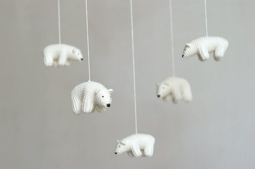 Baby Crib Mobile - Polar Bears